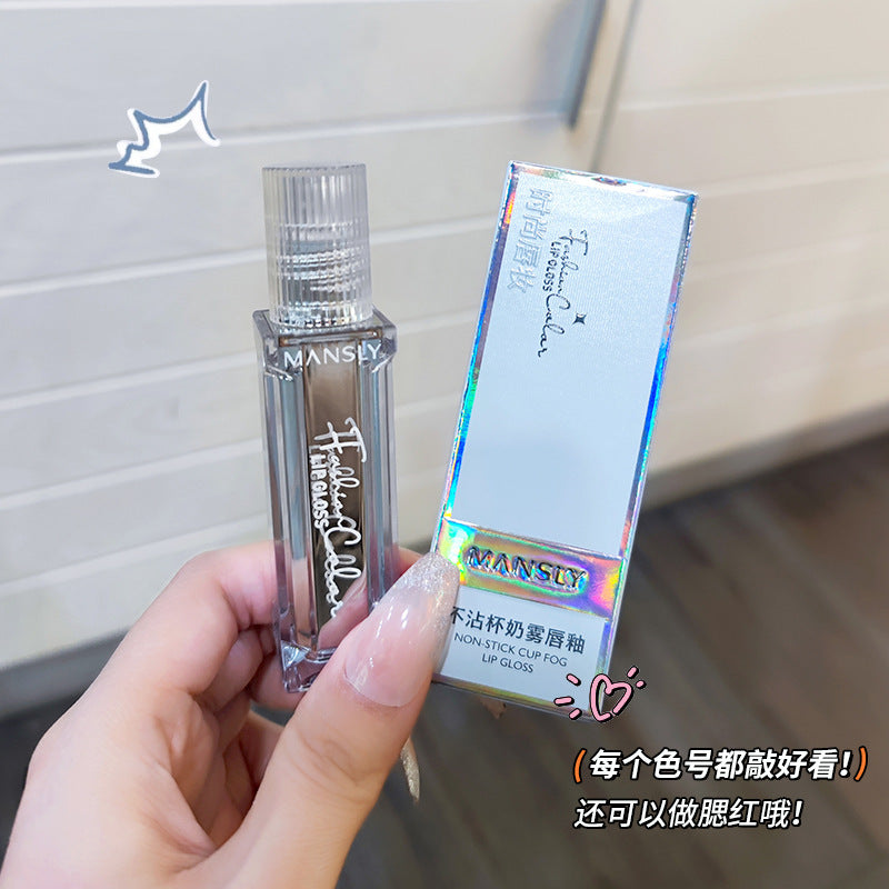 MANSLY丝绒轻雾哑光口红唇釉奶霜伪素颜显白口红学生党平价唇彩批发