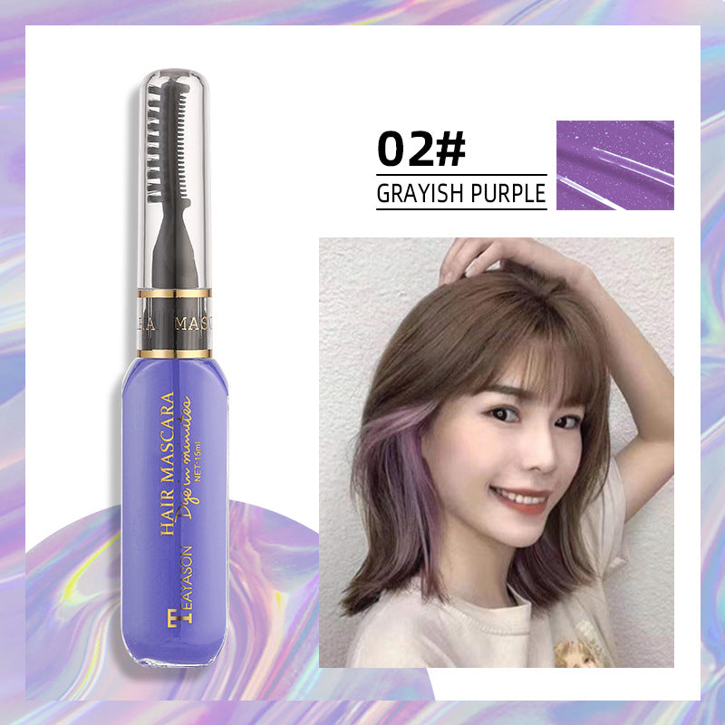 Disposable hair dye White dark blue dye Color Highlights Color Mascara dual purpose