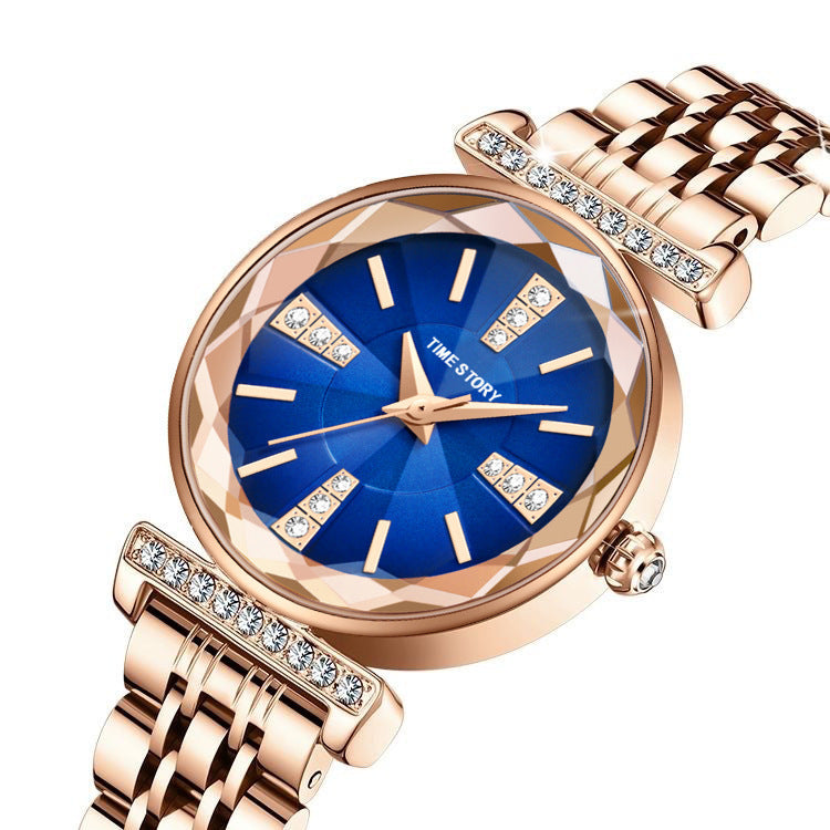 Fashion women's watchSOURCE Factory Straight Hair Ocean Heart Watch Waterproof Quartz Watch Tik Tok Live Stream Women's Watch Women's Watch