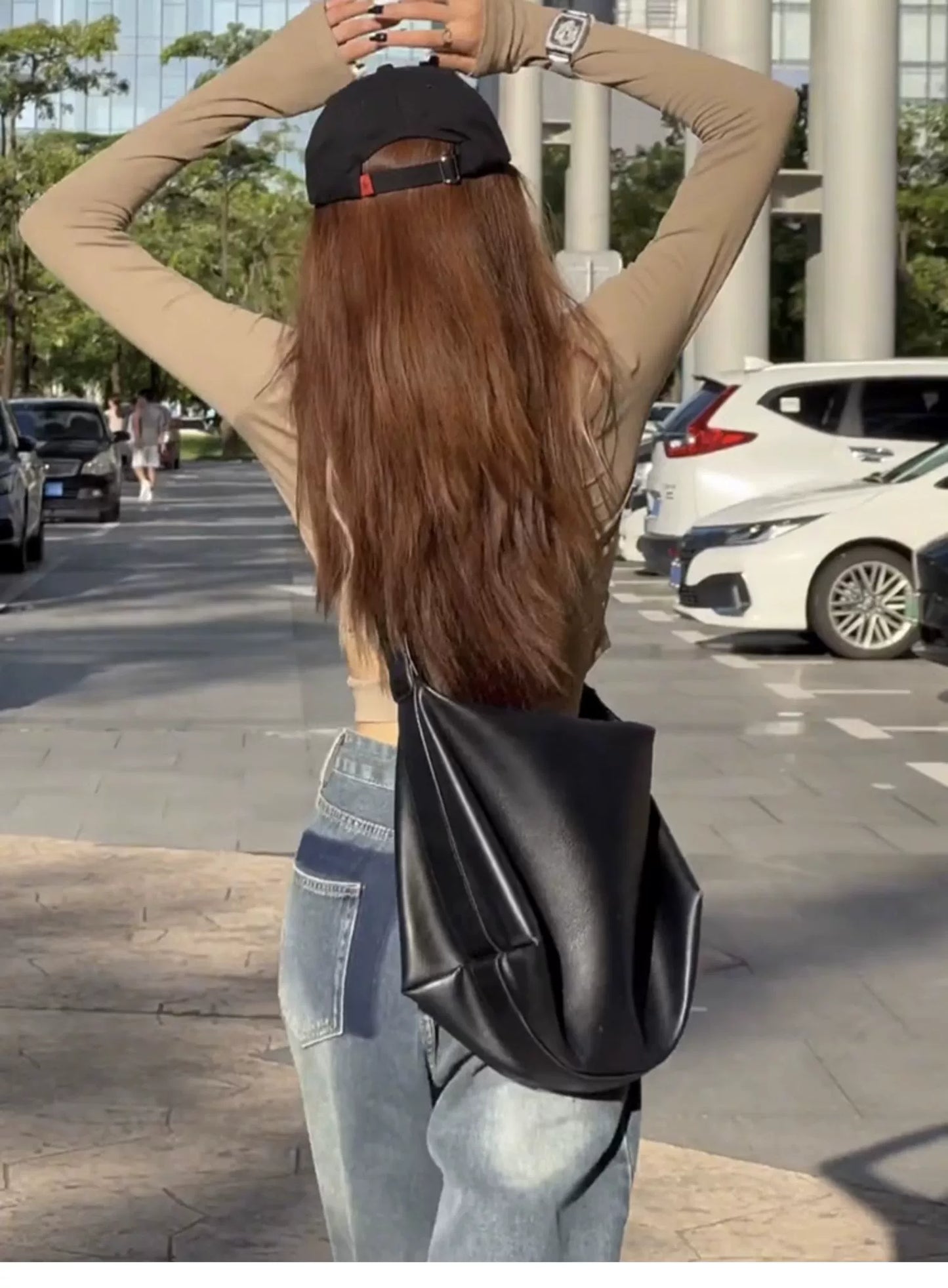 Free Fast shipping !! Street Fashion Cool girl Large Capacity Premium Niche Tote Bag  Versatile Dopamine Bag