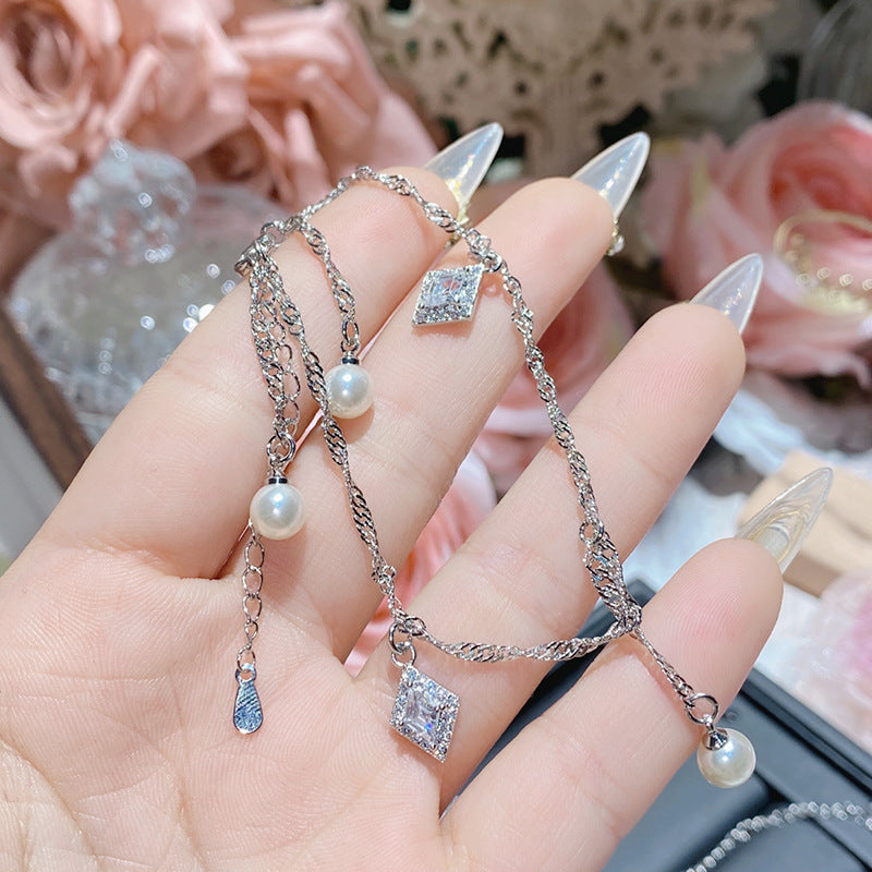 珠宝首饰山茶星河璀璨满天星珍珠手链女  璀璨仙女氛围感轻奢百搭设计手饰
