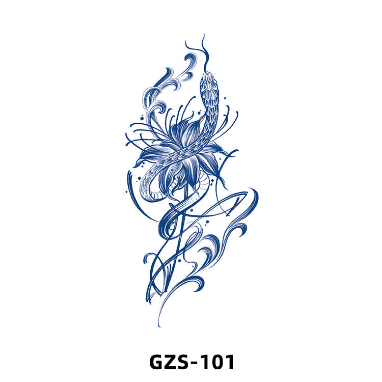 Free shipping Tattoo New Small Picture Tattoo Sticker Herbal Juice Tattoo Ins Fresh Semi-Permanent Tattoo Sticker Waterproof Sweat-Proof Stickers
