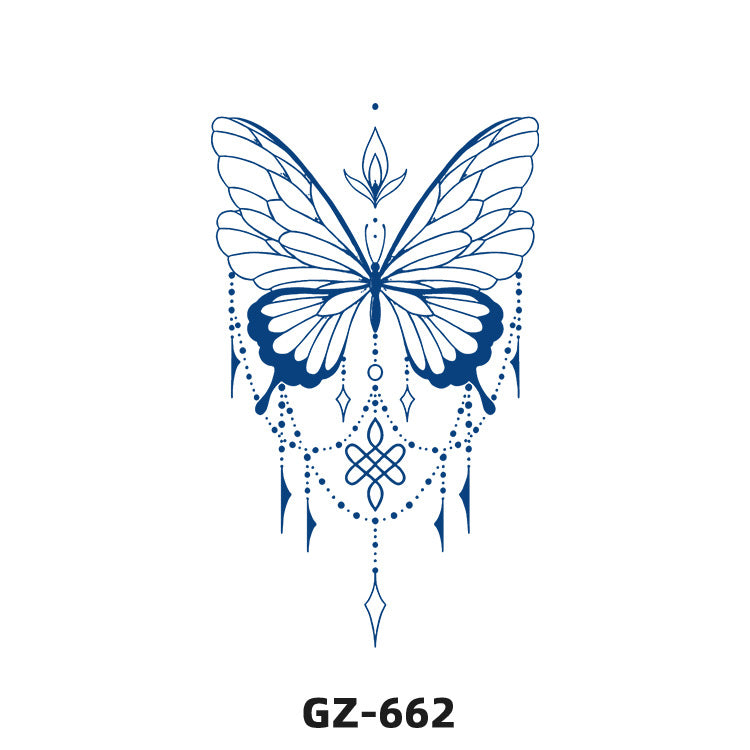 Free shipping Tattoo Herbal Juice Tattoo Sticker Semi-Permanent Fresh Plant Long-Lasting Simulation Stickers Tattoo Waterproof Non-Reflective Men and Women
