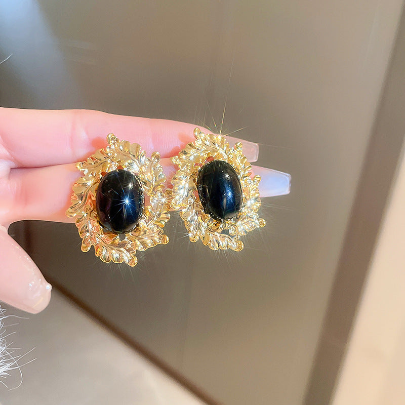 首饰耳环中古vintage饰品 个性设计爆款925银针耳环气质高级感耳饰女批发