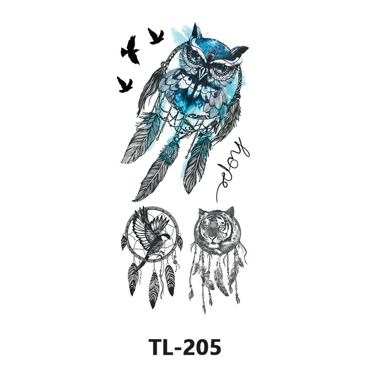 Free shipping Tattoo Factory Wholesale Fresh Tattoo Sticker Men's and Women's Flower Tattoo Stickers in Stock Direct Selling to Map Colorful Flowers