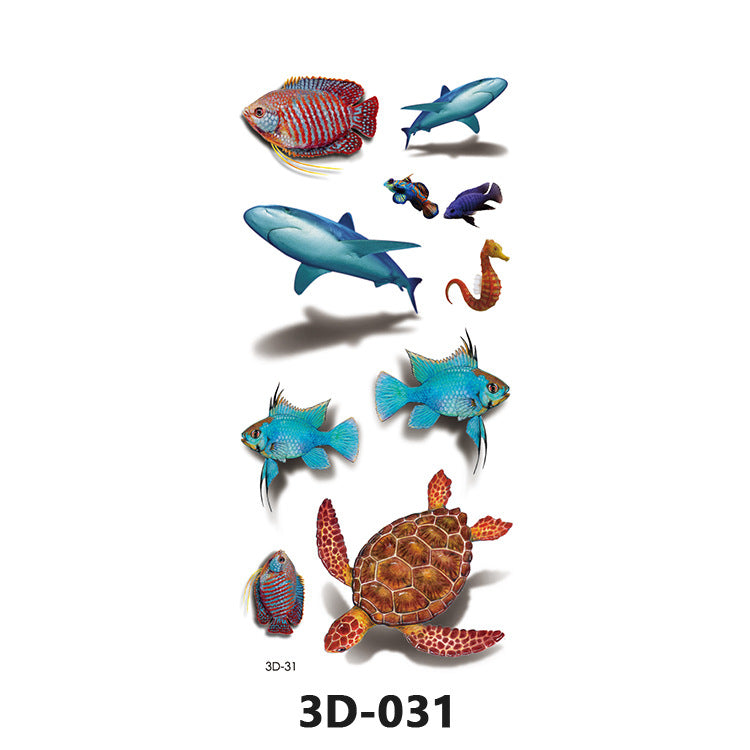 Free shipping Tattoo In Stock Wholesale 3D Butterfly Waterproof Sweatproof Female Stereo Emulational Creative Temporary Stickers Europe and America Cross Border Butterfly Tattoo Sticker