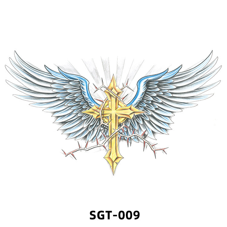 Free shipping Tattoo 2023 New Factory Wholesale Chest Paste Tattoo Sticker Back Tattoo Wings Big Picture Sticker Tattoo Sticker Back Sticker