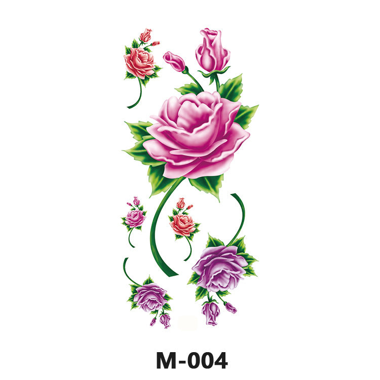 Free shipping Tattoo Factory Wholesale Tattoo Sticker Tattoo Men's and Women's Flower Butterfly Color Waterproof Tattoo Sticker Internet Celebrity Tattoo Sticker Paper