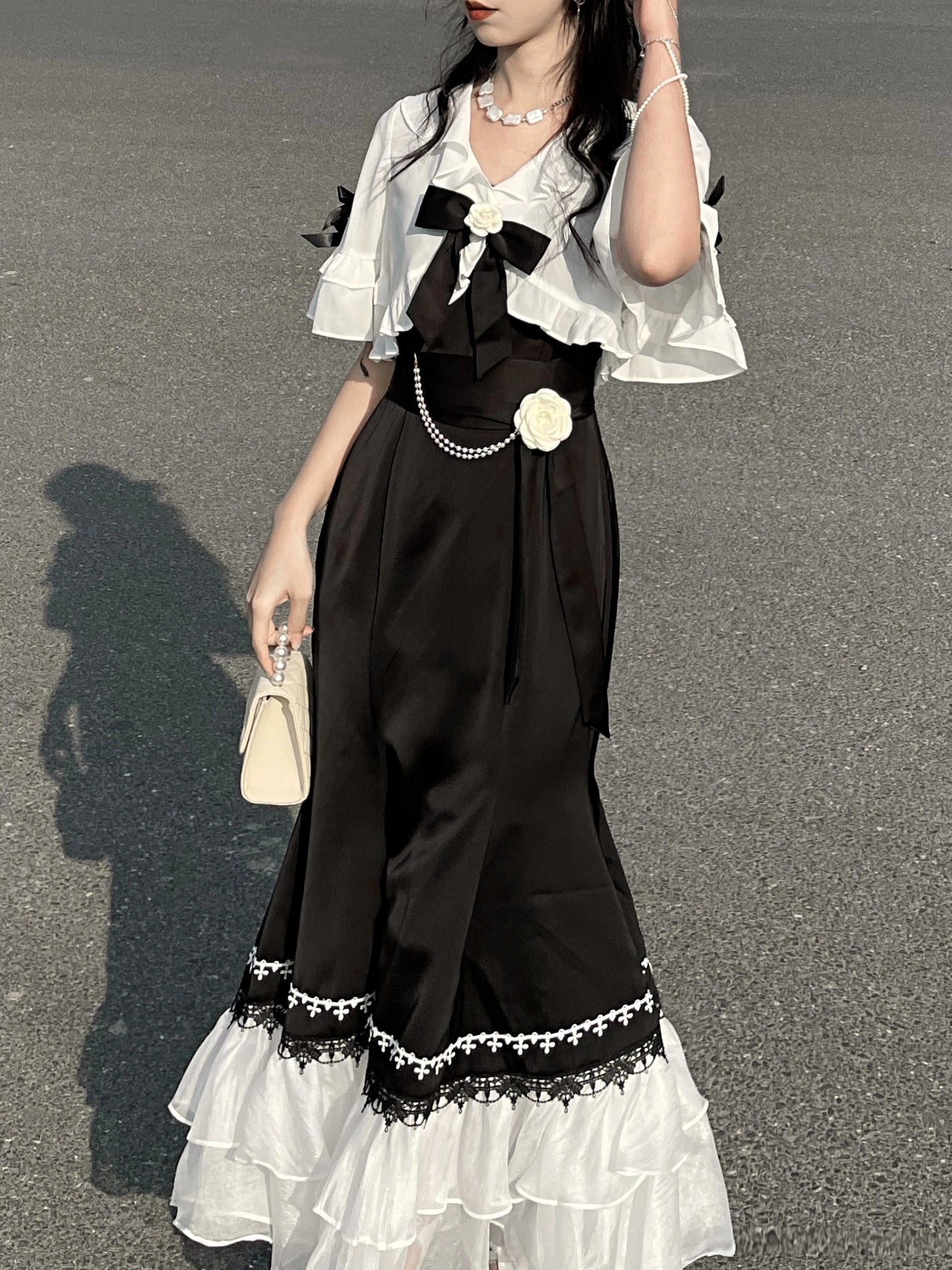 Fashion women's wear French Strap Dress Women's Summer 2024 New High-Grade Dress Daily Style Super Fairy Slimming Fishtail Dress