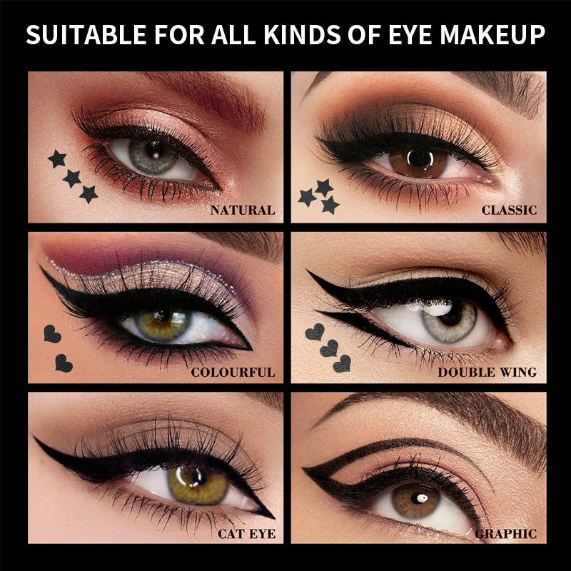 Double head Seal Eyeliner waterproof not easily smudging lazy people do not fade Liquid Eyeliner Cross Border makeup Stars Love Seal Eyeliner