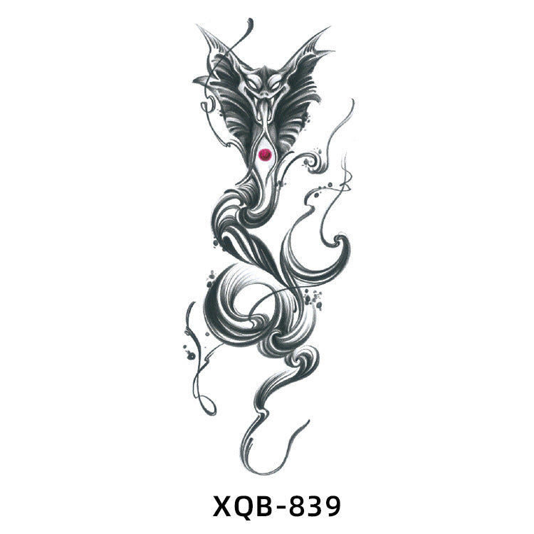 Free shipping Tattoo New Flower Arm Tattoo Sticker Waterproof Men's and Women's Small Arm Tattoo Tattoo Black and White Animal Tattoo Sticker Paper Factory Wholesale