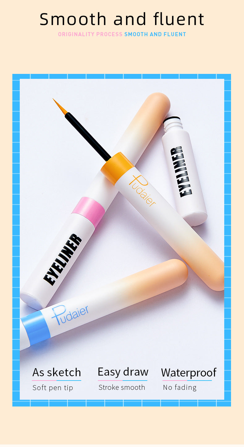 Color Liquid Eyeliner Amazon Makeup Waterproof Quick Dry Ultra Thin 12 color Eyeliner
