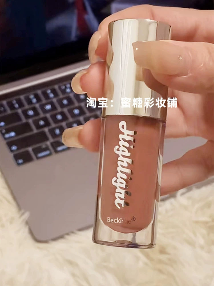 奶油高光口红唇彩釉!Beckisue水光镜面唇蜜嘟嘟唇保湿气色滋润FB平替