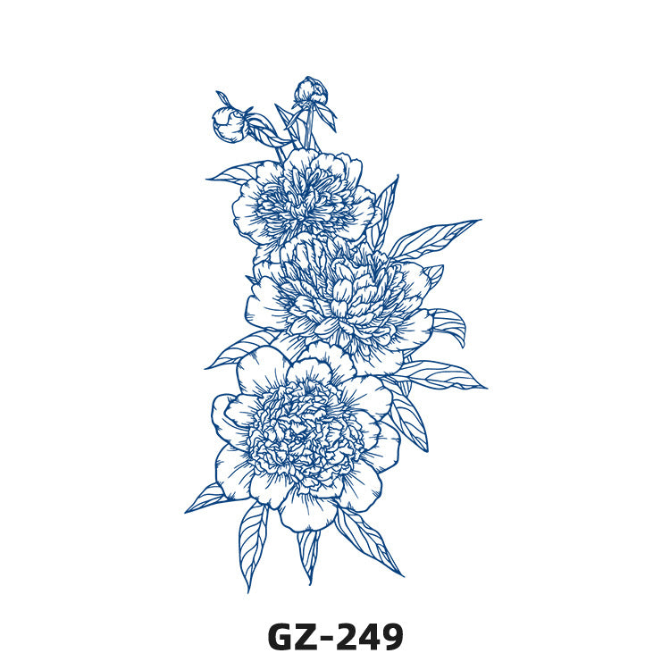 Free shipping Tattoo Exclusive for Cross-Border Herbal Tattoo Sticker Semi-Permanent English Letters Tattoo Sticker Anti-Sweat Tattoo