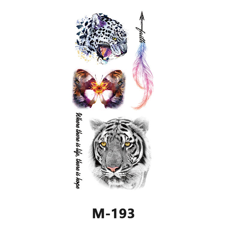 Free shipping Tattoo Wholesale New Tattoo Sticker Long Lasting Waterproof Stickers English Alphabet Letters Flowering and Fruiting Color Arm Half Sleeve Simulation Tattoo Sticker