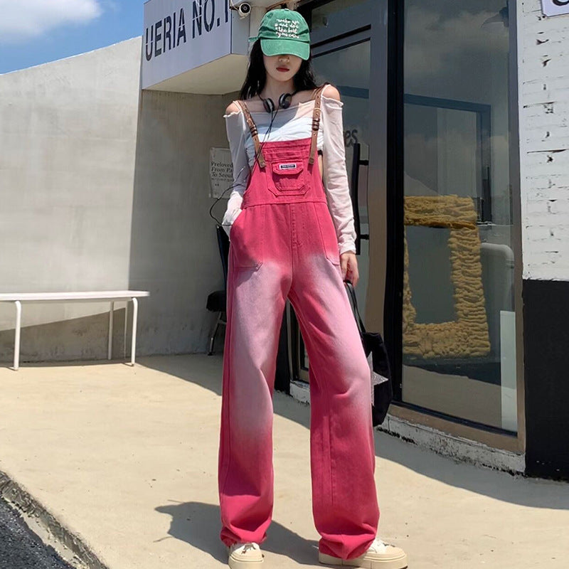 Free shipping  new loose and thin sweet and cool straight wide-leg pants