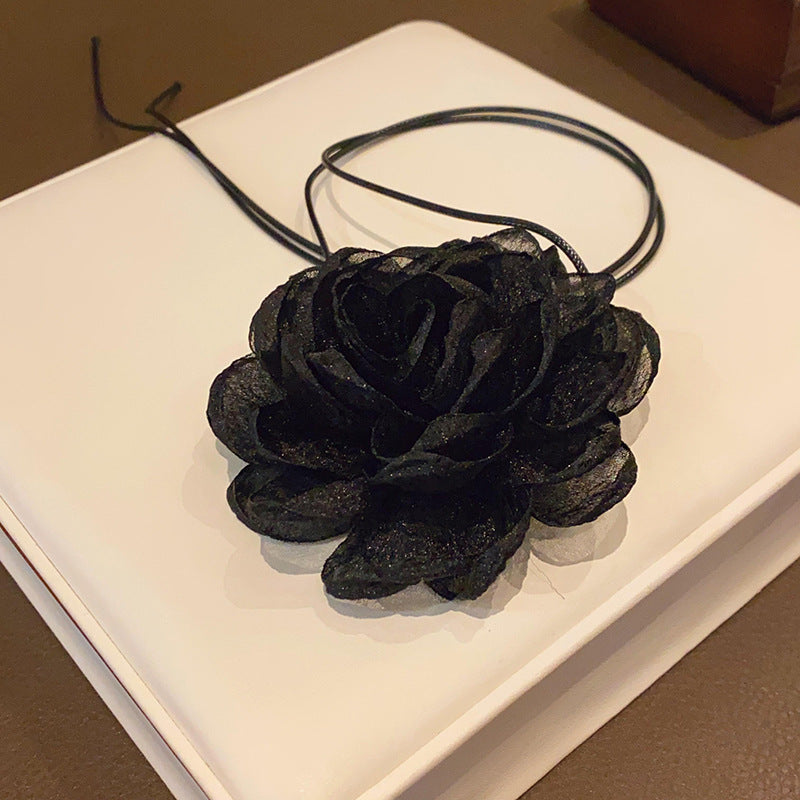 珠宝首饰山茶花一款多戴几何项链超仙甜美气质颈链高级感小众百搭饰品批发