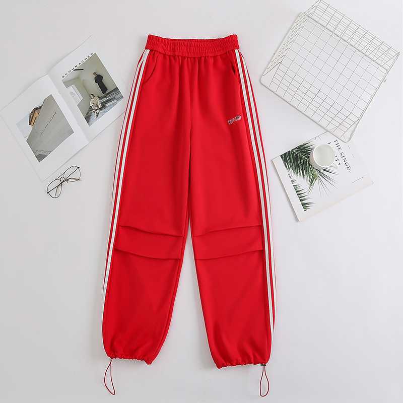 Free shipping   new dopamine candy girl feeling full slim and thin casual pants