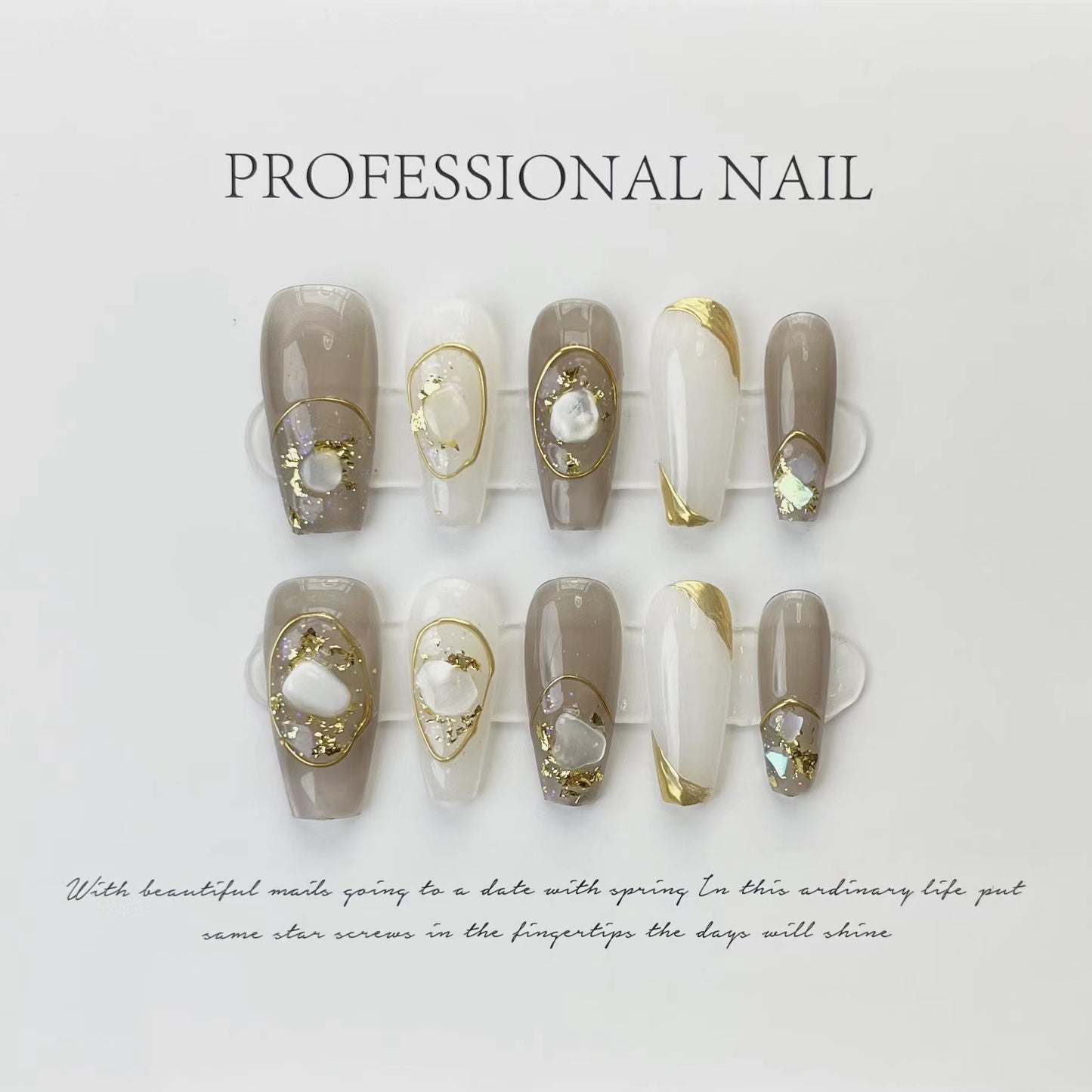 (reusable nail)Black-Jifeng Manicure Wearing a Black Chain Stereorelief Original Handmade Wearing a Nail Factory Wholesale
