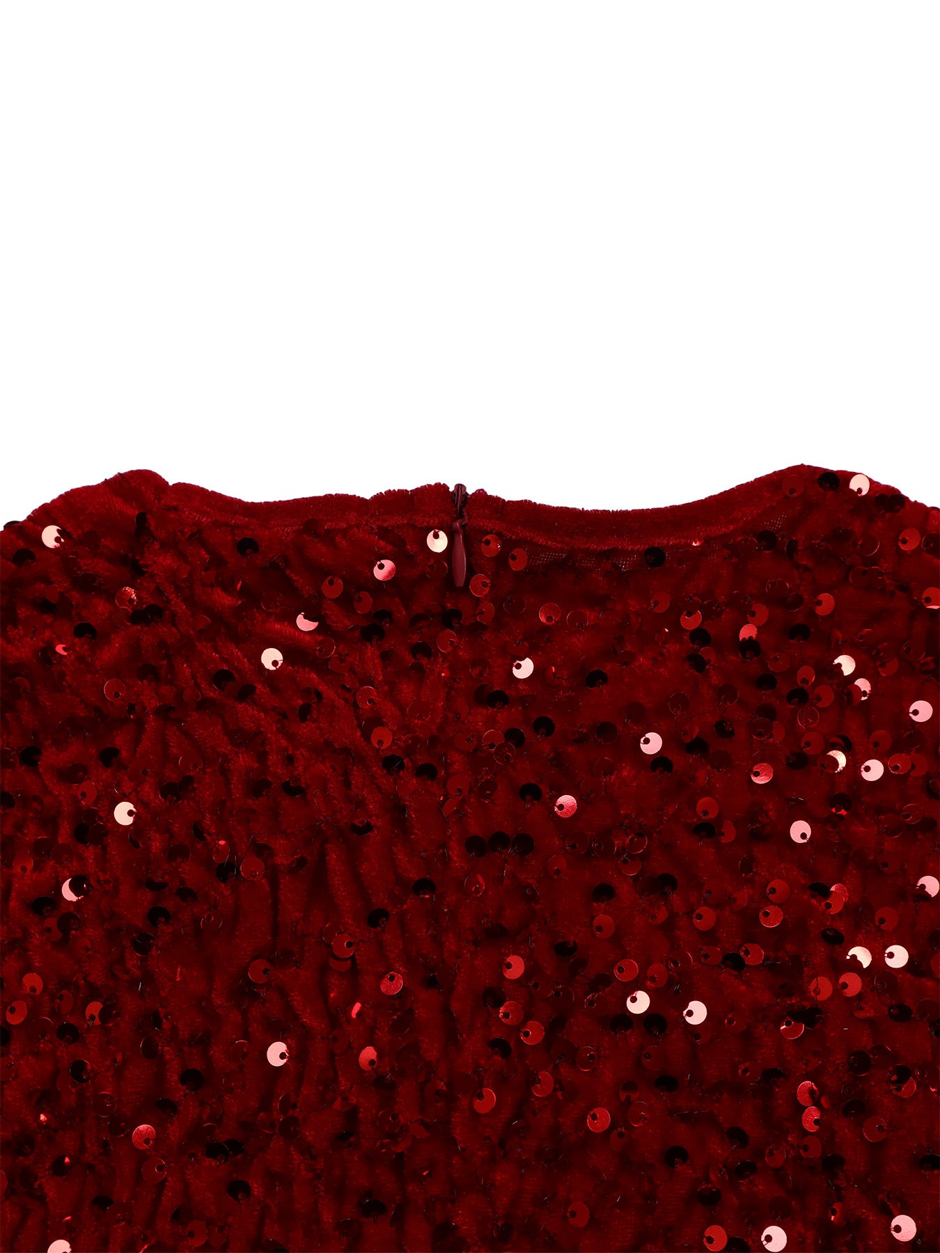Fashion women's wear D469 Cross-Border New Arrival Women's round Neck Long Sleeve Pure Color Sequins High Waist Temperament Mid-Length Formal Dress European and American Style Dress