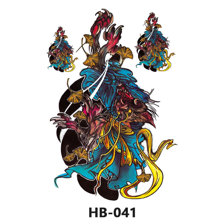 Free shipping Tattoo Cross-Border Factory in Stock Wholesale Artistic Tattoo Sticker Waterproof Fashion Flower Arm Stickers Half Sleeve Temporary Tattoo Sticker Men and Women