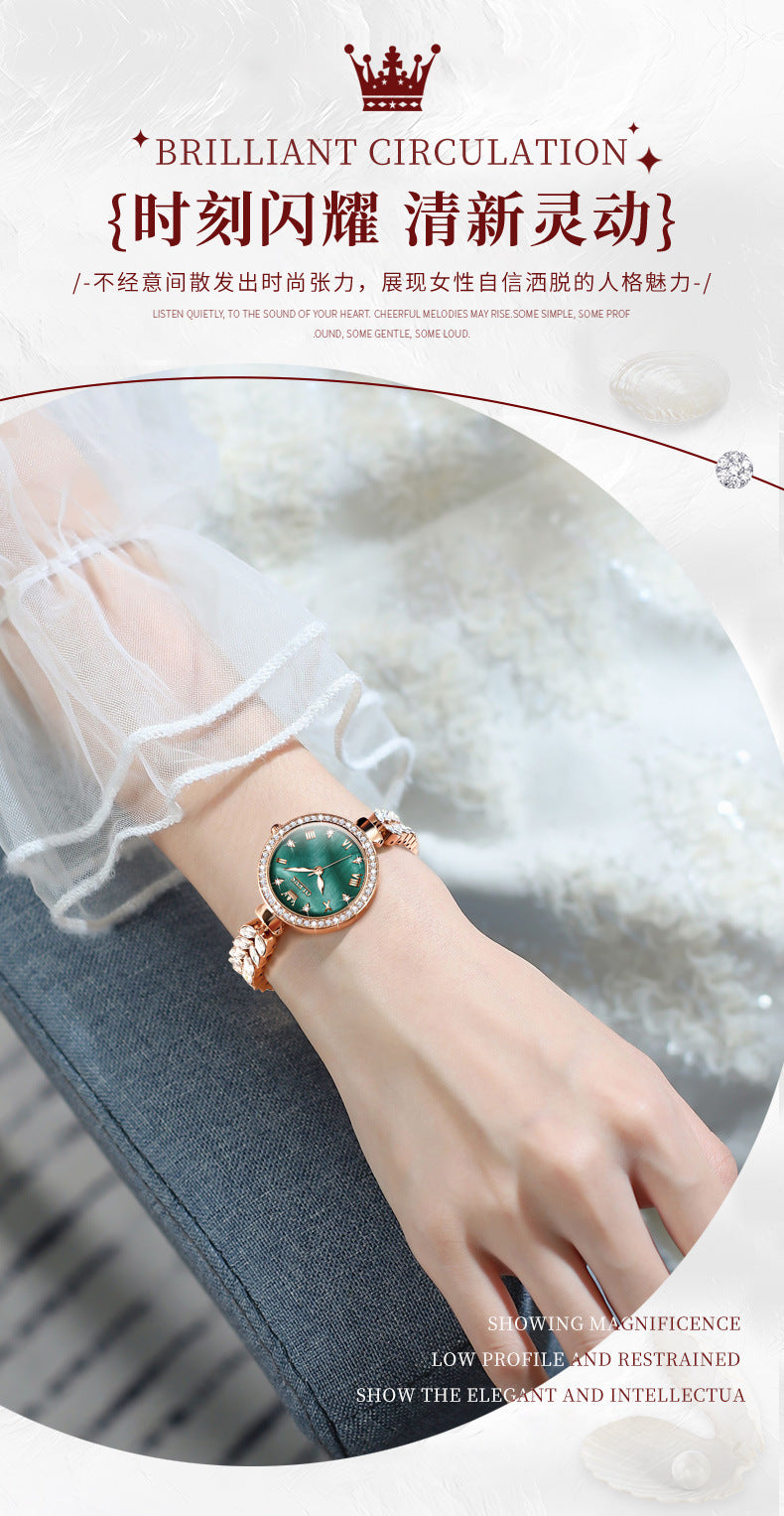 Women's fashion watch  Ocean dream Light luxury bracelet quartz watch niche senior women's watch