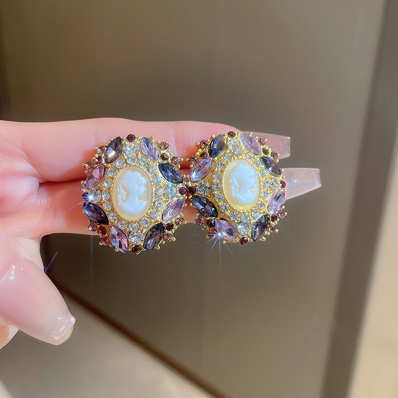 首饰耳环中古vintage饰品 个性设计爆款925银针耳环气质高级感耳饰女批发