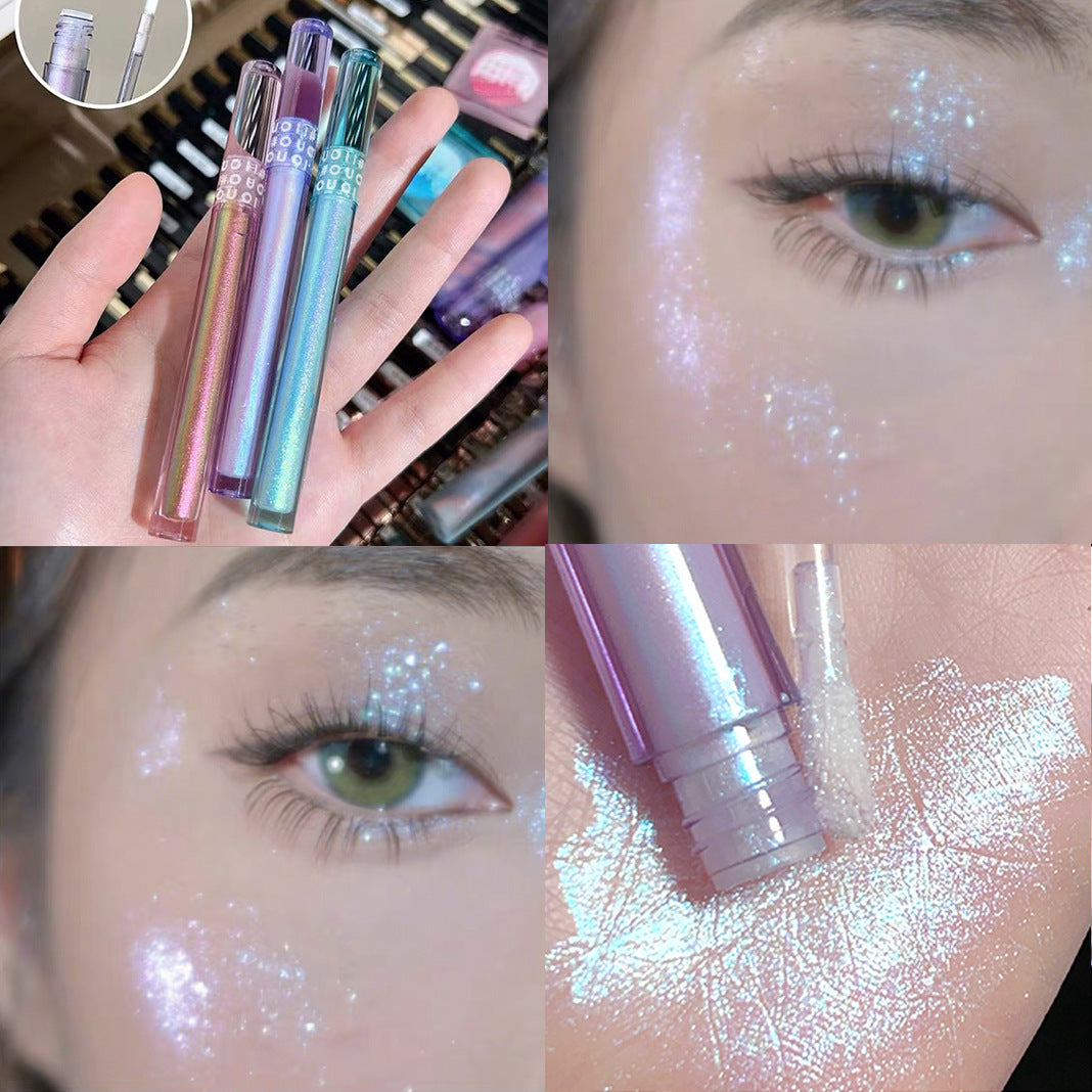 Gilded Fantasy Liquid Eyeshadow Fine Glitter Sequin Glitter Pink Pearlescent Silkworm Liquid Eyeshadow Pencil