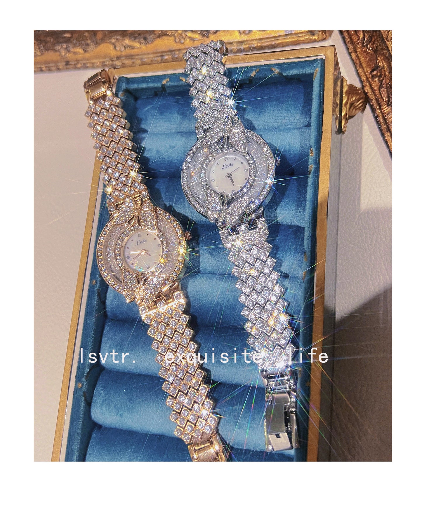 Fashion women's watchLsvtr Tik Tok Live Stream Cross-Border Hot Watch Starry with Diamonds Affordable Luxury Fashion Niche Women's Watch