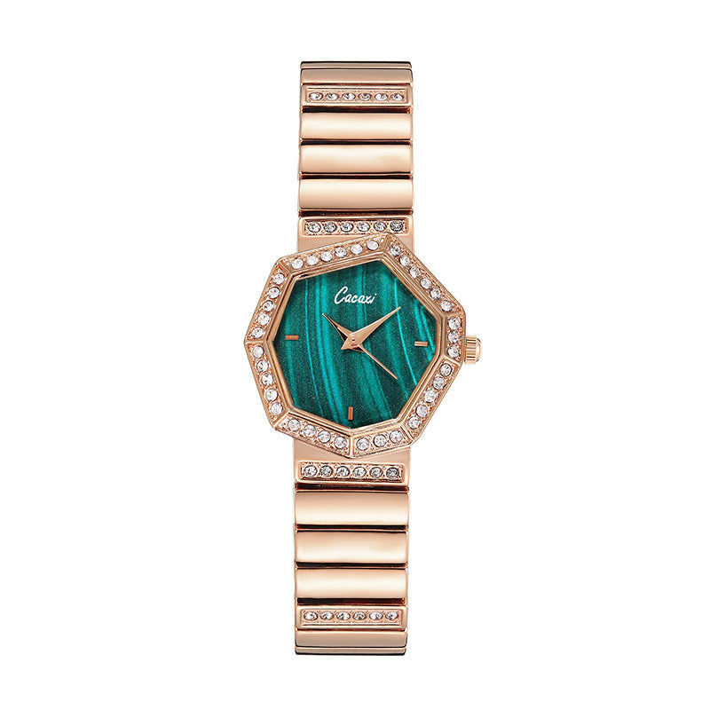 Fashion women's watchCacaxi Cross-Border New Ladies Watch Fashion Small Green Watch Foreign Trade Alloy Diamond Watch Wholesale A249