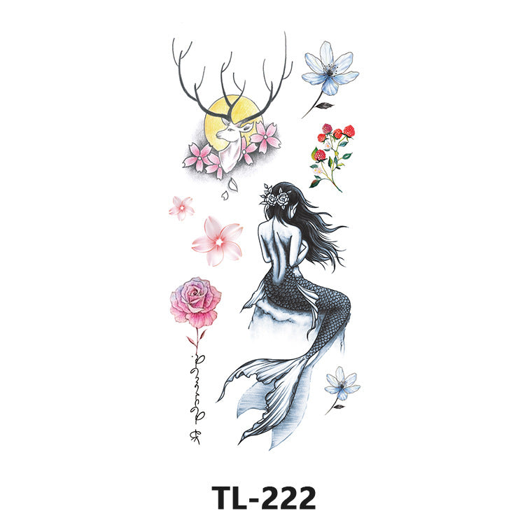 Free shipping Tattoo Factory Wholesale Fresh Tattoo Sticker Men's and Women's Flower Tattoo Stickers in Stock Direct Selling to Map Colorful Flowers