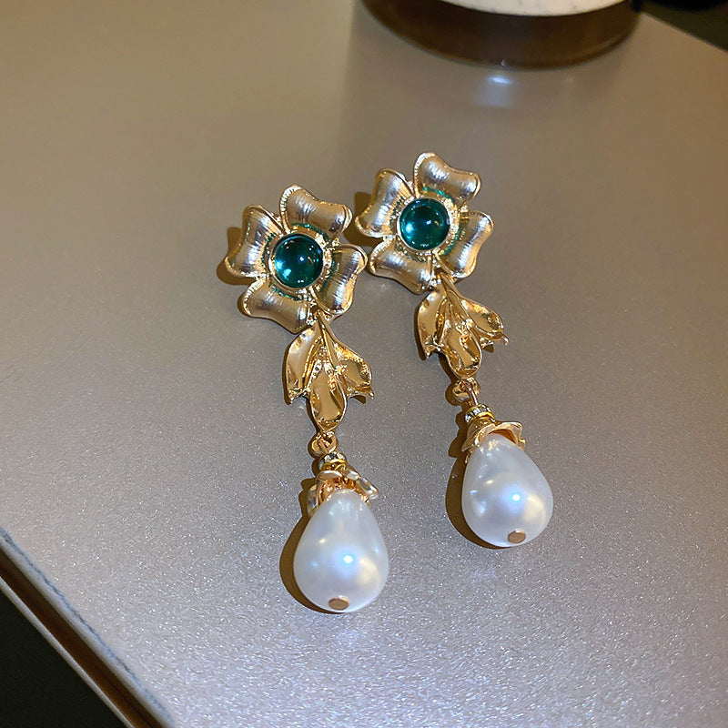 首饰耳环中古vintage复古银针耳环宫廷风小众耳钉耳坠高级感轻奢耳饰批发