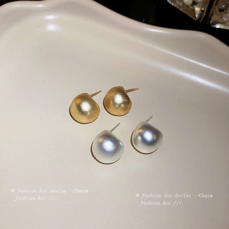 银针豆豆几何冷淡风耳环欧美简约气质耳钉小众时尚高级感耳饰批发