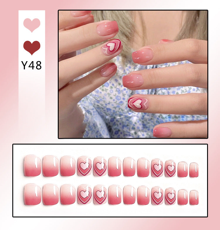 Fashion  nail Tina Manicure Long/Short Wear Manicure Popular Fake Nail Tip Finished Product Nail Tip Manicure Collection