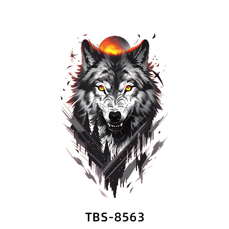 Free shipping Tattoo In Stock Wholesale Small Full Arm Tattoo Sticker Waterproof Sweatproof Animal Color Half Sleeve Arm Flower Tattoo Sticker Paper Tattoo