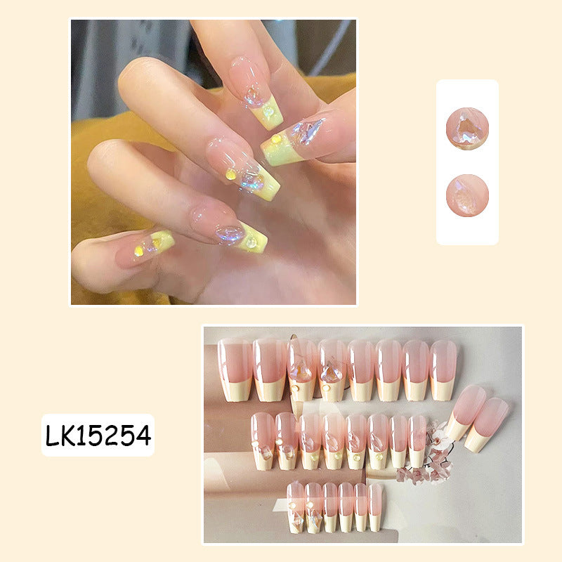 钻款穿戴甲轻奢美甲贴片气质假指甲3D美甲成品诺顾指甲贴美甲甲片