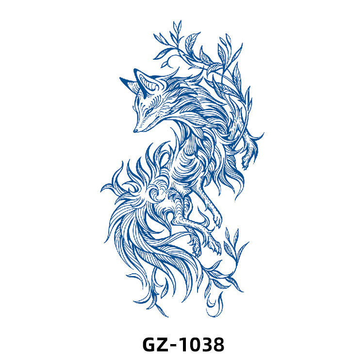 Free shipping Tattoo 2024 New Herbal Animal Tattoo Tattoo Sticker Semi-Permanent Pattern Half Sleeve Tattoo Waterproof Sweatproof Tattoo Sticker Paper
