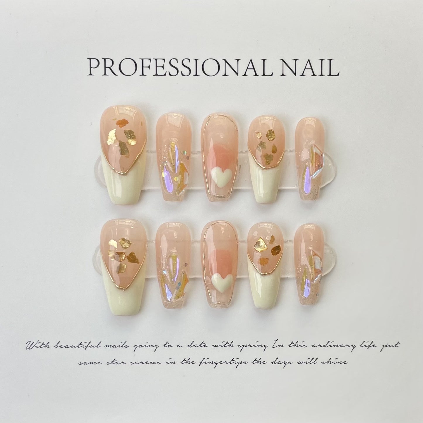 (Hand-Made Nail) Dark Green Gatling Hand-Worn Nail New Dark Dark Green Cat's Eye Zircon Retro High-Grade Finished Product Nail Stickers