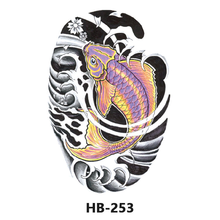 Free shipping Tattoo European and American Flower Personalized Wholesale Tattoo Sticker Waterproof and Durable Artificial Flower Arm Tattoo Temporary Chest Waist Sticker Tattoo