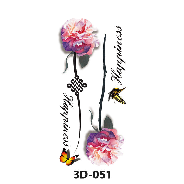 Free shipping Tattoo Wholesale Products in Stock New 3D Tattoo Sticker Temporary Waterproof Tattoo Sticker Stereo Color Printing Tattoo Butterfly Decal Tattoo Sticker