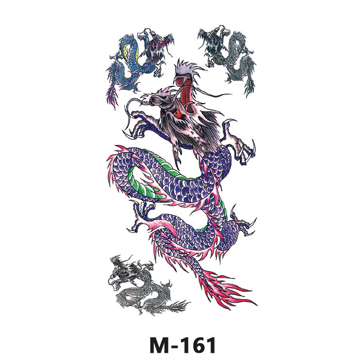 Free shipping Tattoo Wholesale New Tattoo Sticker Long Lasting Waterproof Stickers English Alphabet Letters Flowering and Fruiting Color Arm Half Sleeve Simulation Tattoo Sticker
