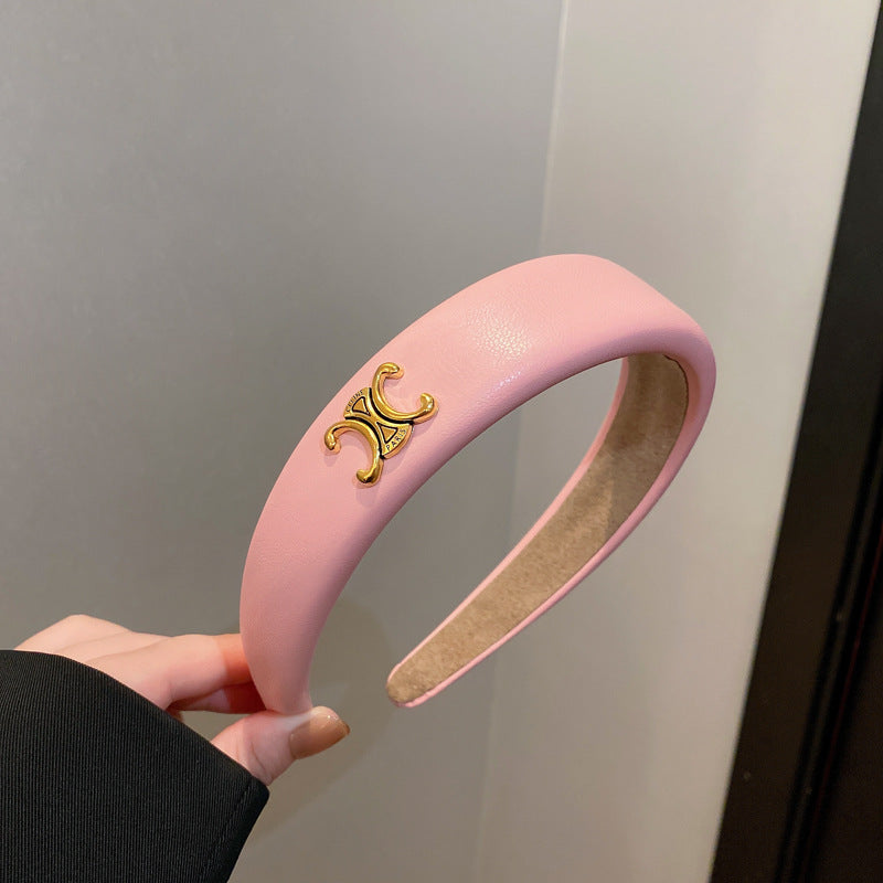 秋冬布艺金丝发箍韩国时尚高级感高颅顶压发头箍小香风发饰批发女