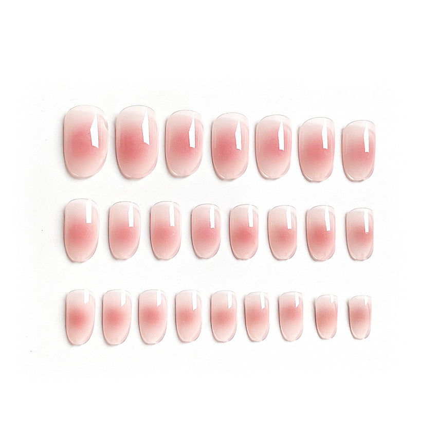 Fashion  nail Internet Celebrity Rouge Fake Nail Patch Wear Nail Finished Product Nail Tip Nail Stickers Removable Patch Removable Nail Art X64