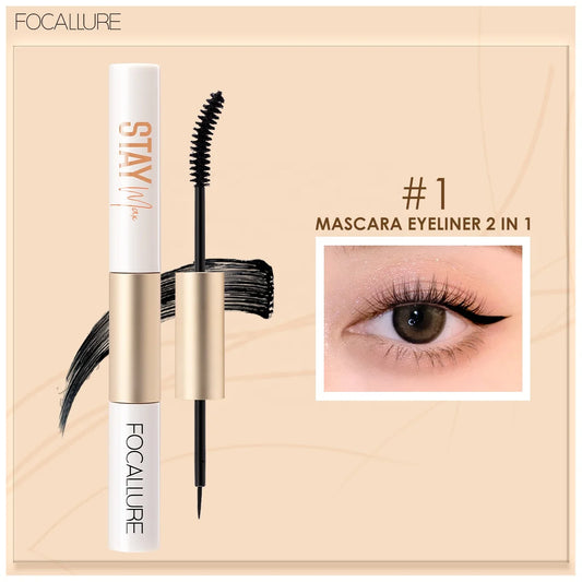 FOCALLURE FA160双面二合一睫毛膏和眼线笔化妆品眼线笔睫毛膏